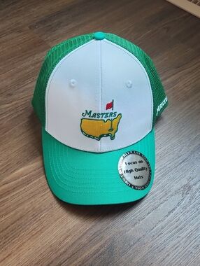 Masters Green and White Trucker Hat